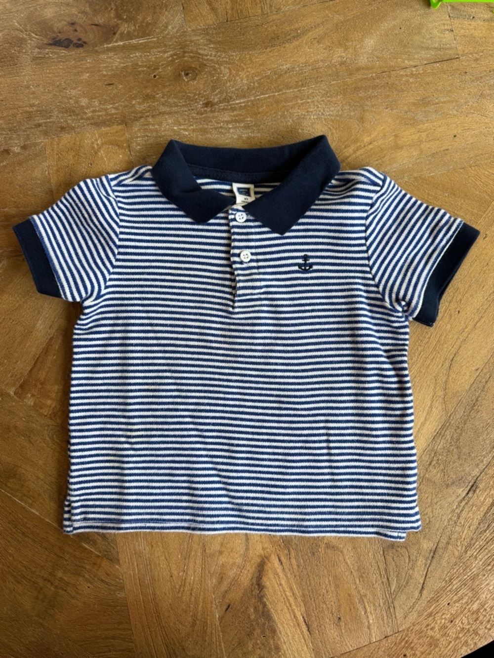 Janie and Jack | Nautical Anchor Striped Polo 2T